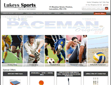 Tablet Screenshot of lukeyssports.co.uk